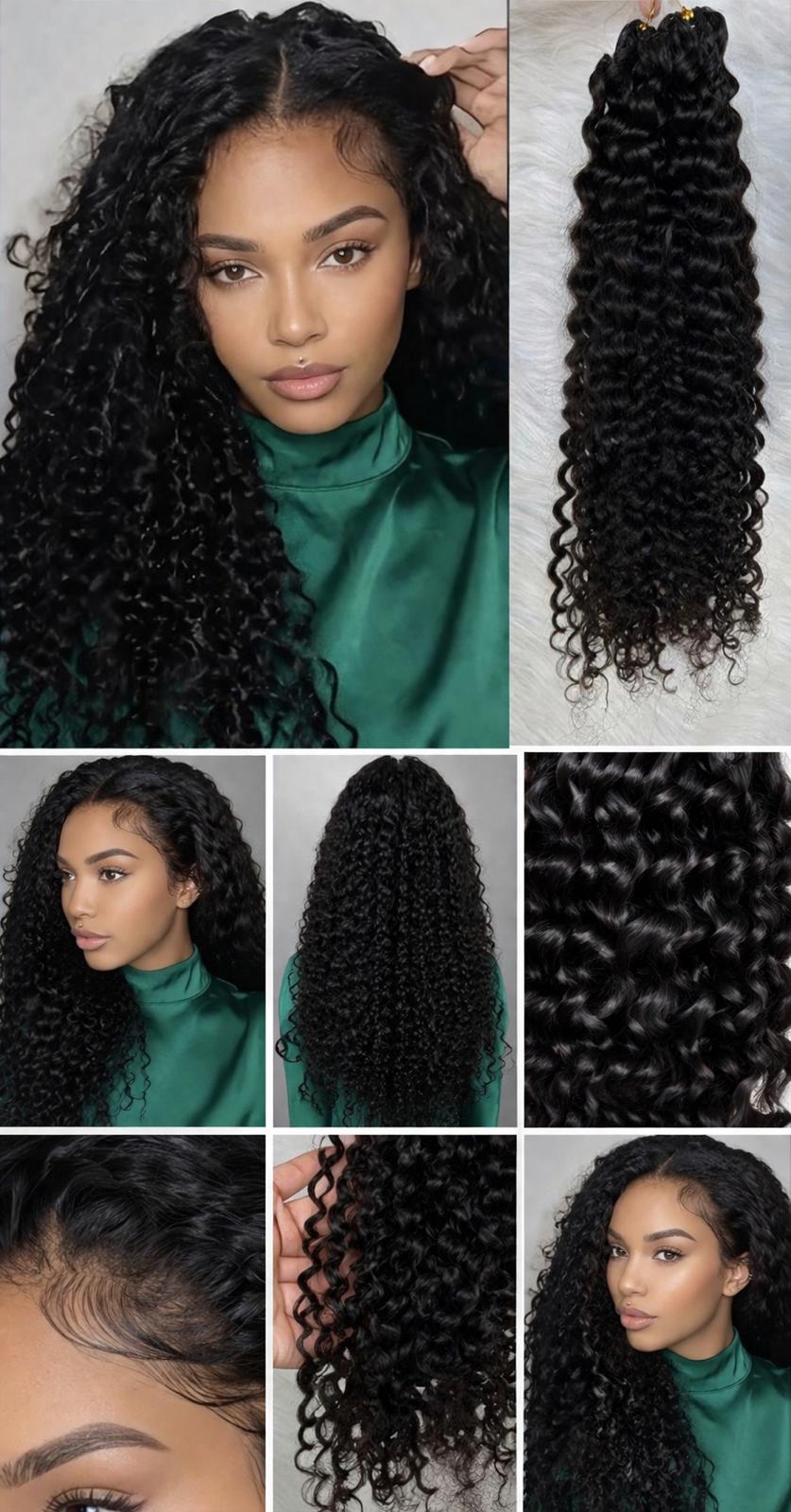 BRAID  CURLY HUMAN HAIR 24 INCH