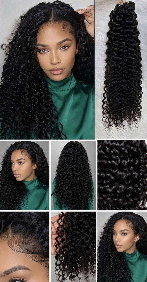 BRAID  CURLY HUMAN HAIR 24 INCH